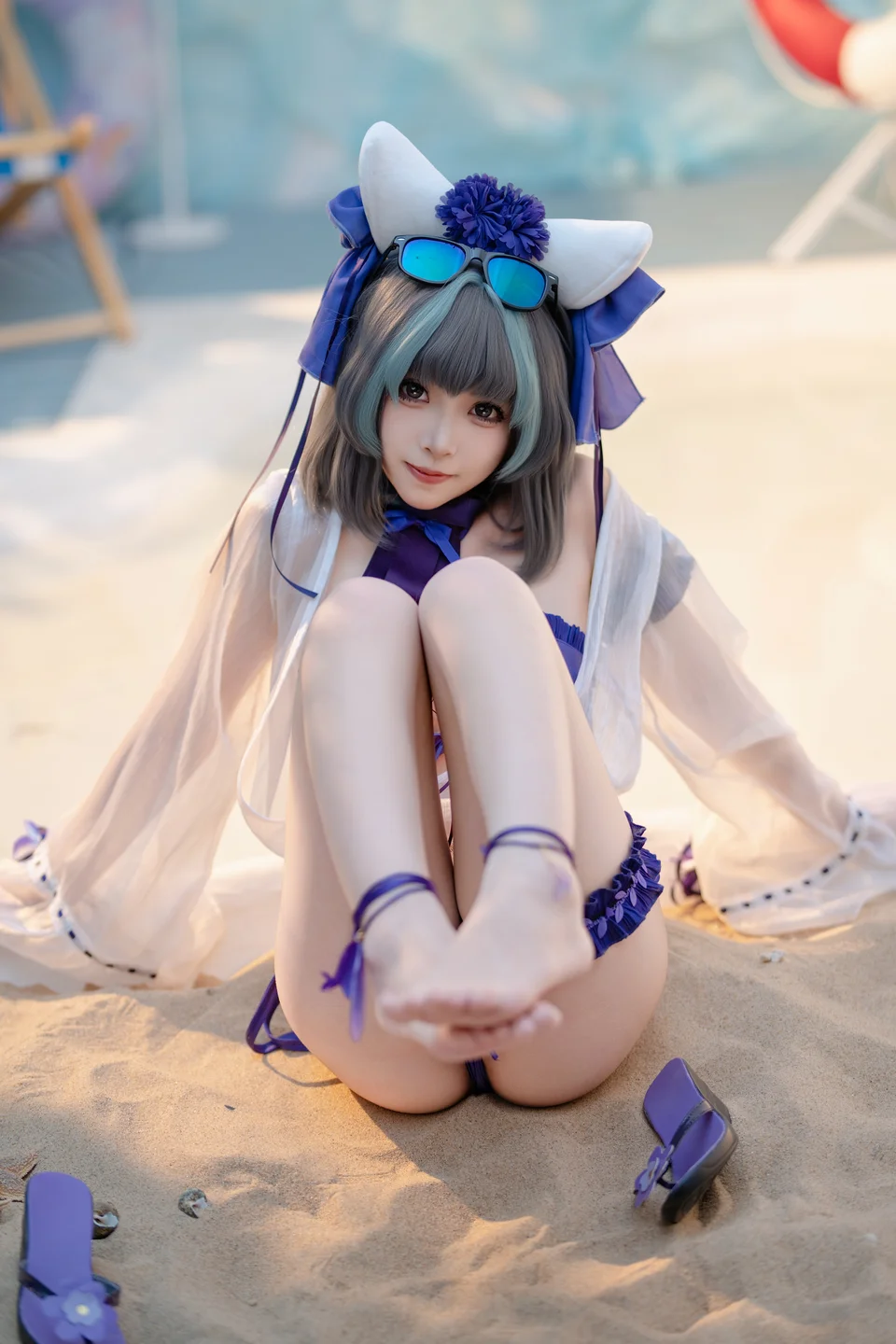Bangni邦尼 - No.034 碧蓝航线 柴郡 泳装 [86P-855MB] tg@simisebaisi 【丝足阁】023.webp